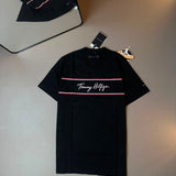 CAMISETA TOMMY HILFIGER FAIXA T - PRETA