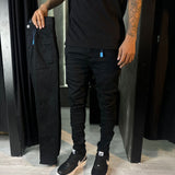 CALÇA JOGADOR LIPSE BLACK DENIM