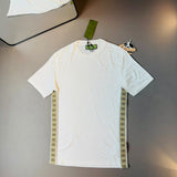 CAMISETA GUCCI IMPORTADA FAIXA LATERAL - BRANCA