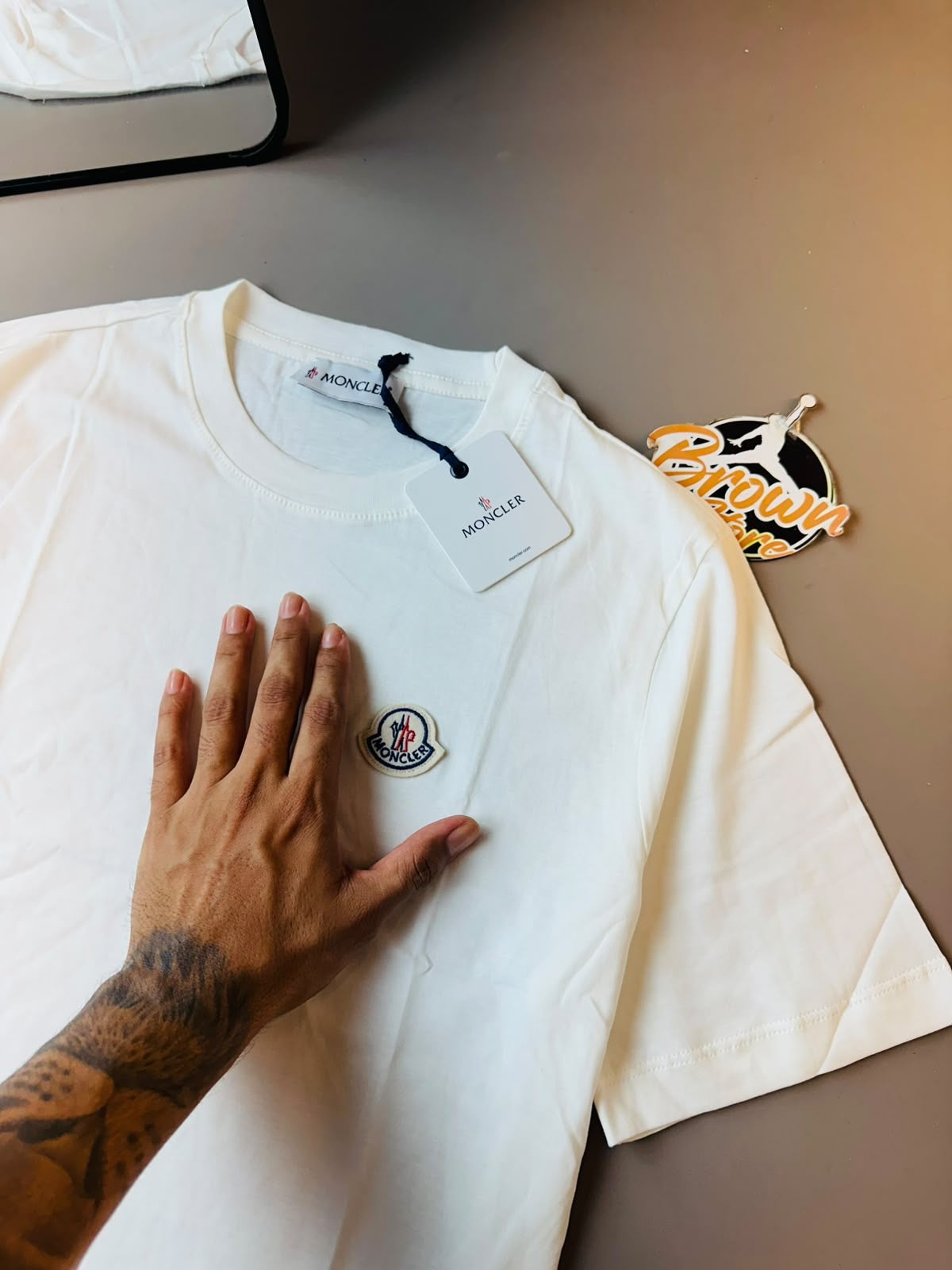 CAMISETA MONCLER BÁSICA - BRANCA