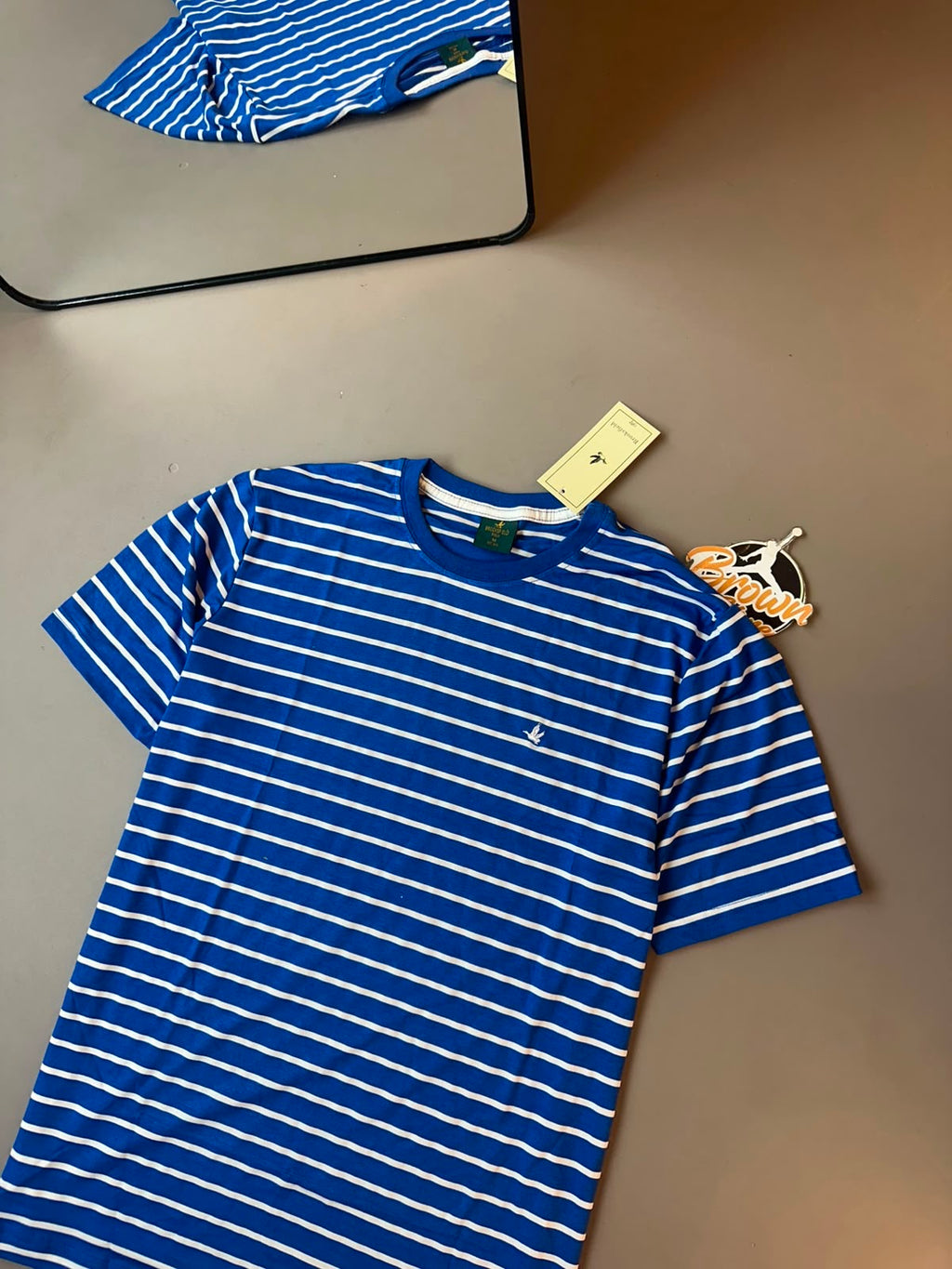 CAMISETA BROOKSFIELD LISTRADA AZUL