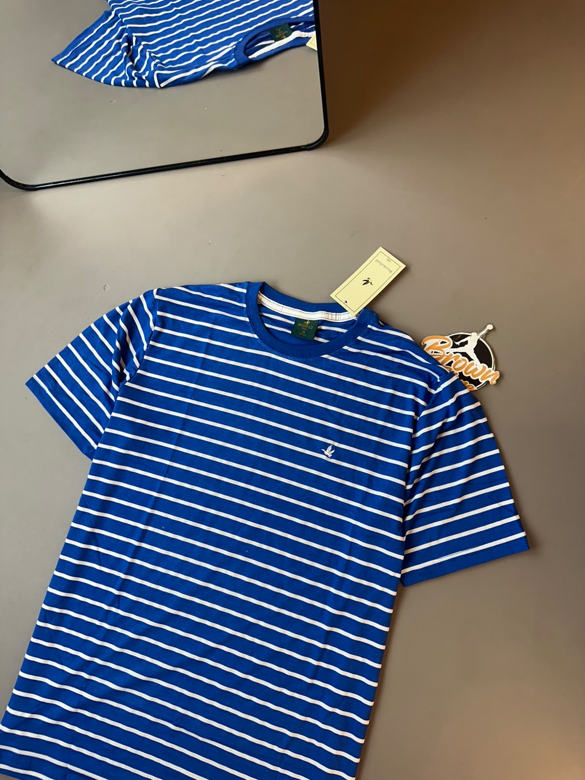 CAMISETA BROOKSFIELD LISTRADA AZUL
