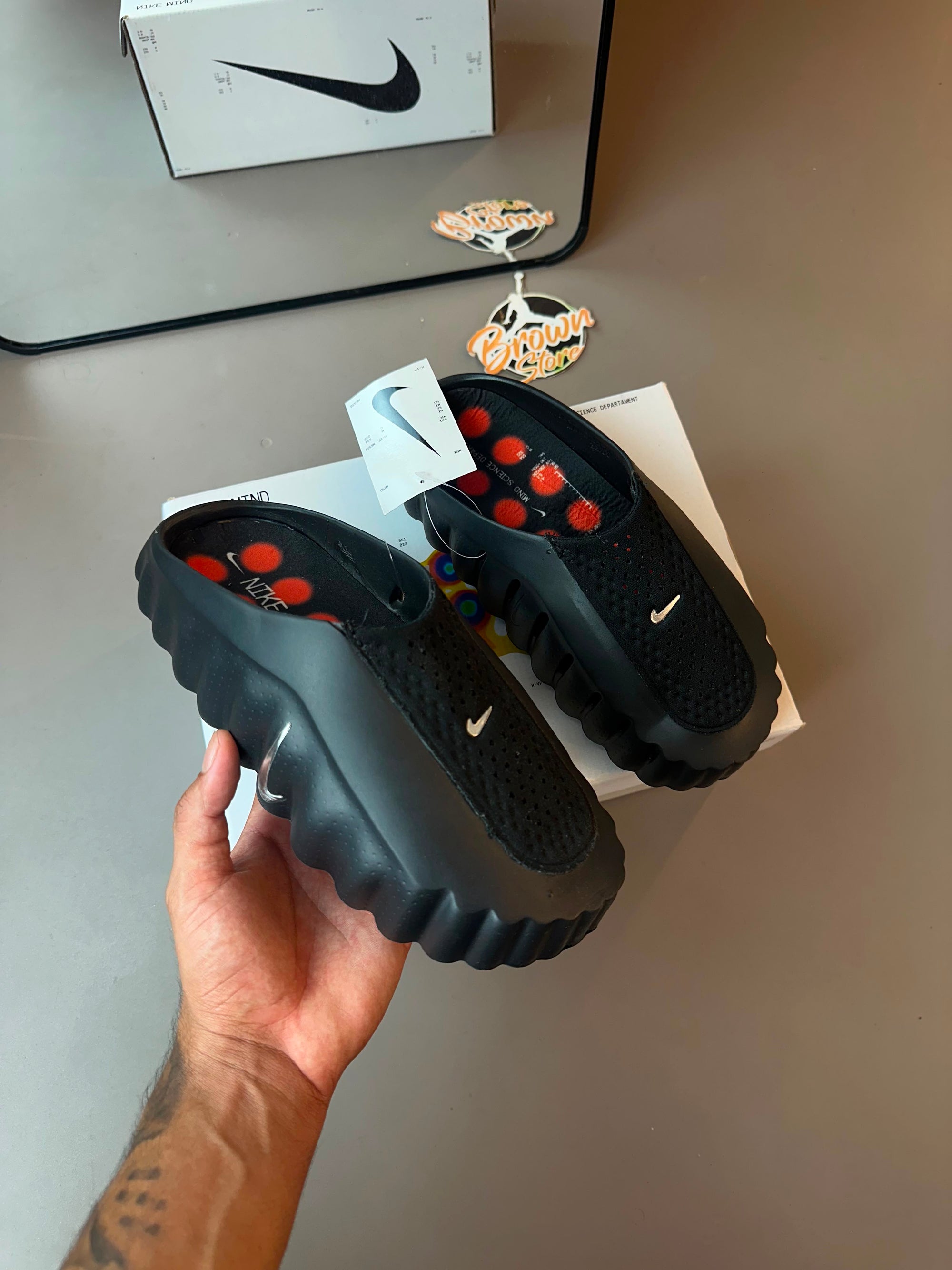 CHINELO SLIDE NIKE MIND 001 - PRETO