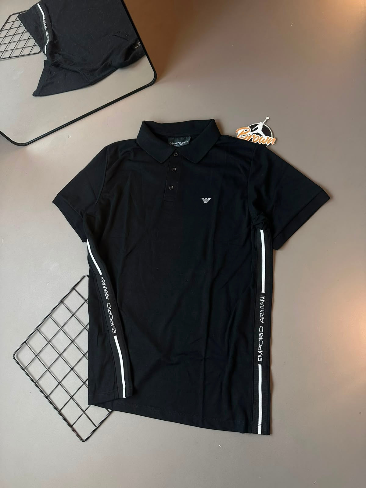 GOLA POLO ARMANI EXCHANGE FAIXA LATERAL