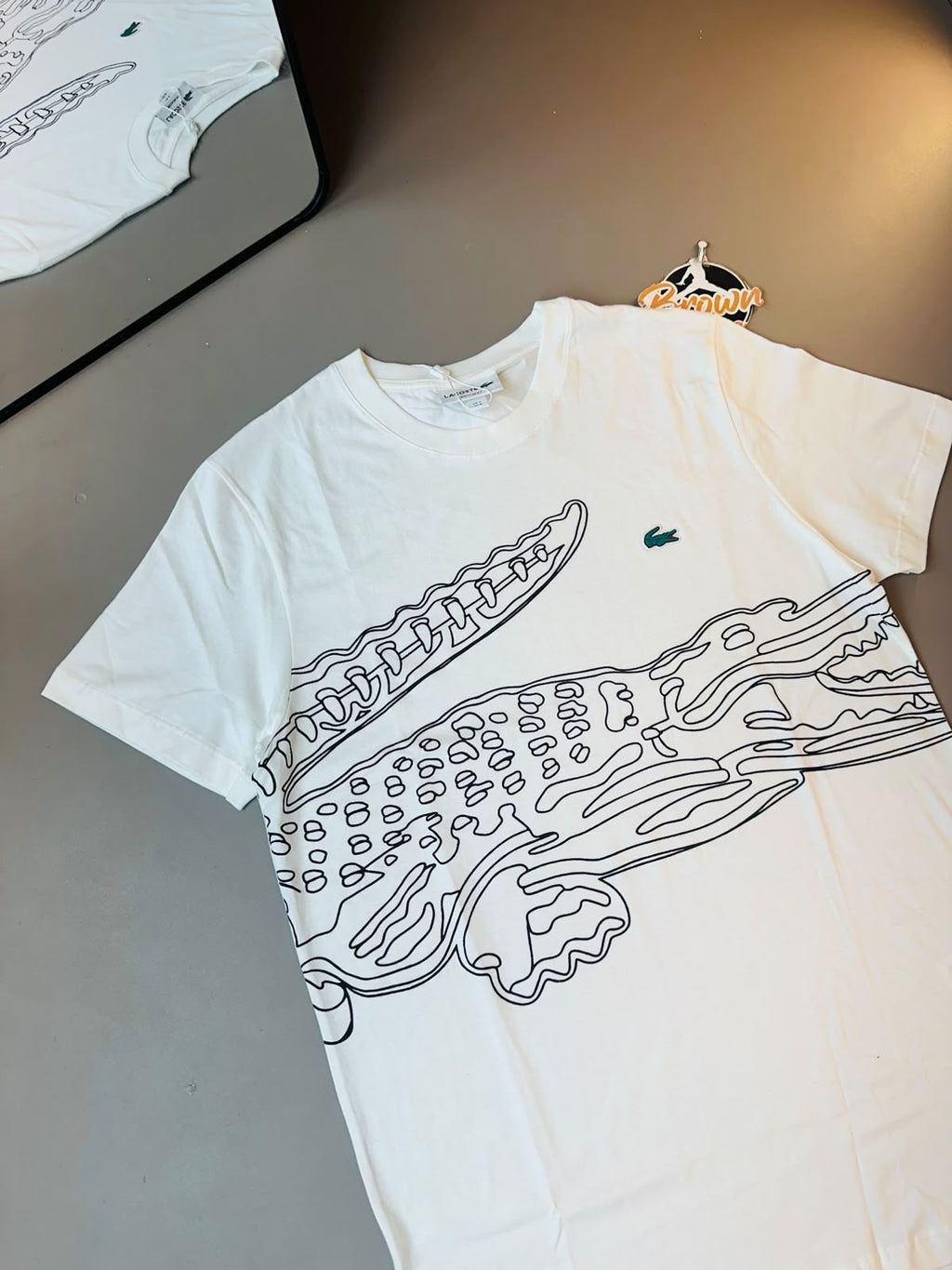 CAMISETA LACOSTE SPORT CROCODILO ULTRA - BRANCA