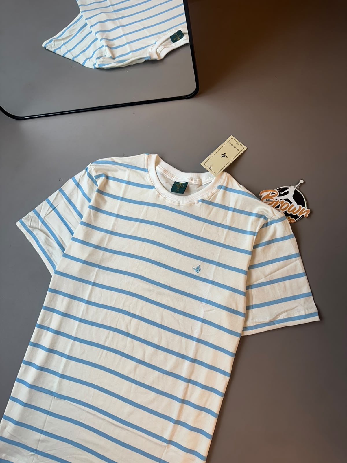 CAMISETA BROOKSFIELD BRANCO AZUL