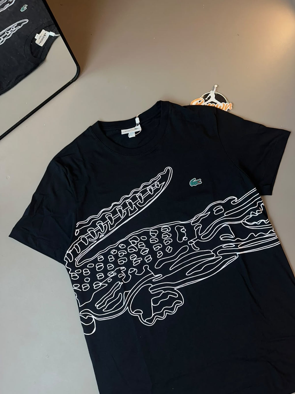 CAMISETA LACOSTE SPORT CROCODILO - PRETA