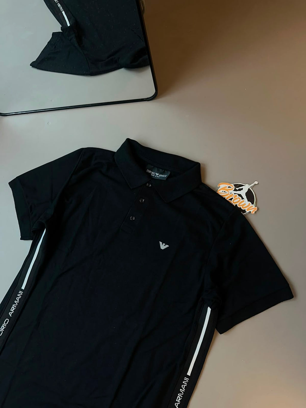 GOLA POLO ARMANI EXCHANGE FAIXA LATERAL