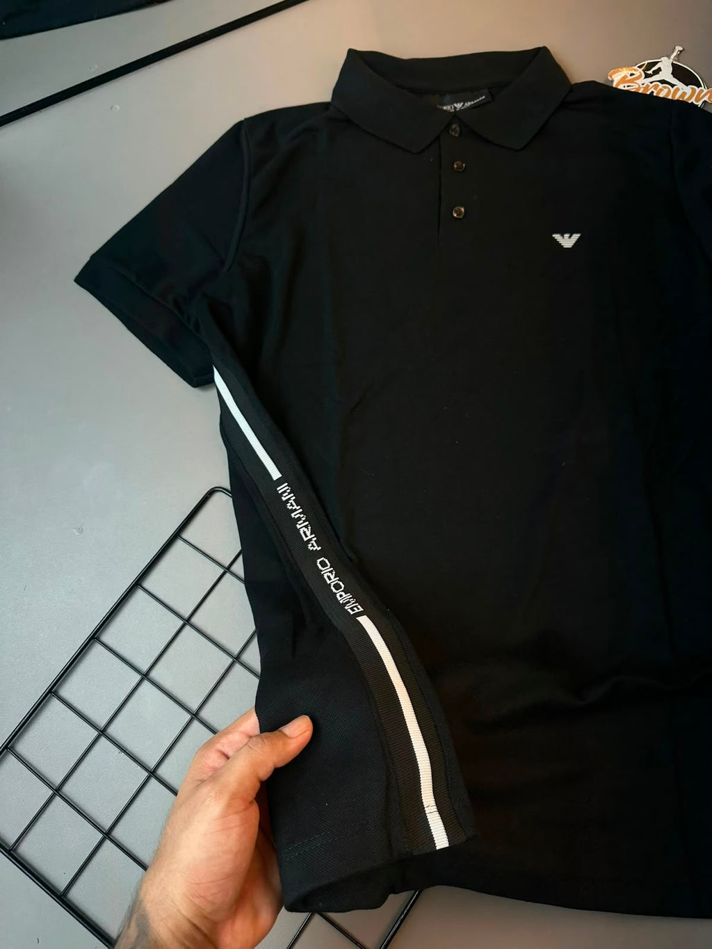 GOLA POLO ARMANI EXCHANGE FAIXA LATERAL