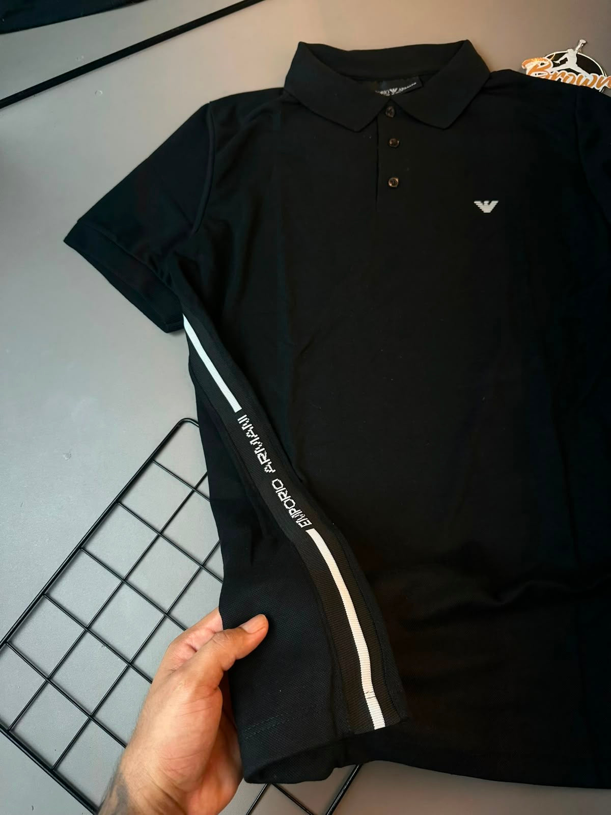 GOLA POLO ARMANI EXCHANGE FAIXA LATERAL