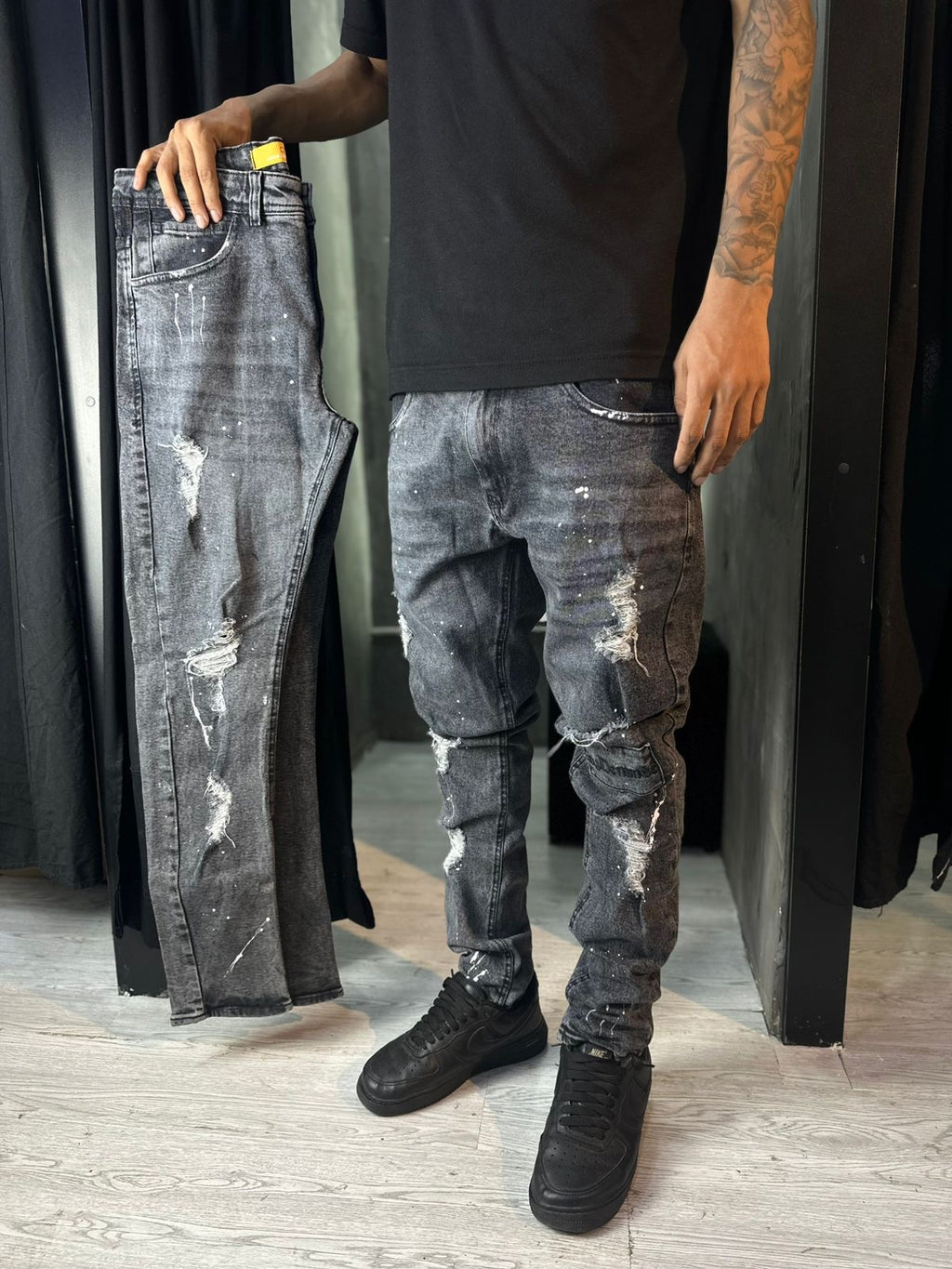 CALÇA JOGADOR CITY DENIM CINZA