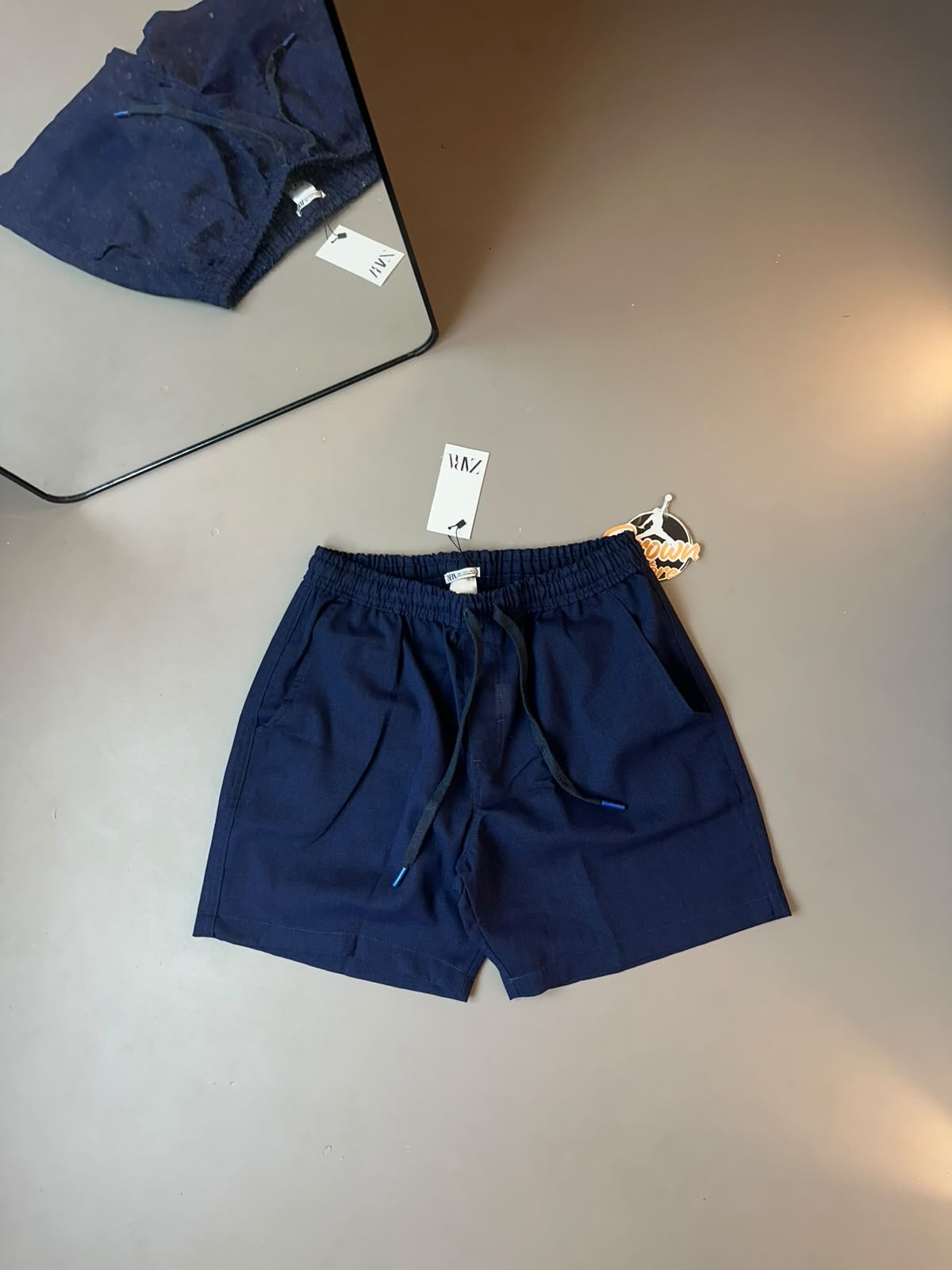 BERMA ZARA LINHO - AZUL MARINHO