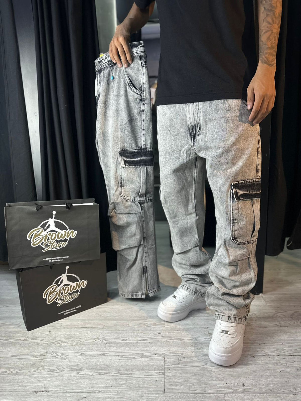 CALÇA CARGO OVER CITY