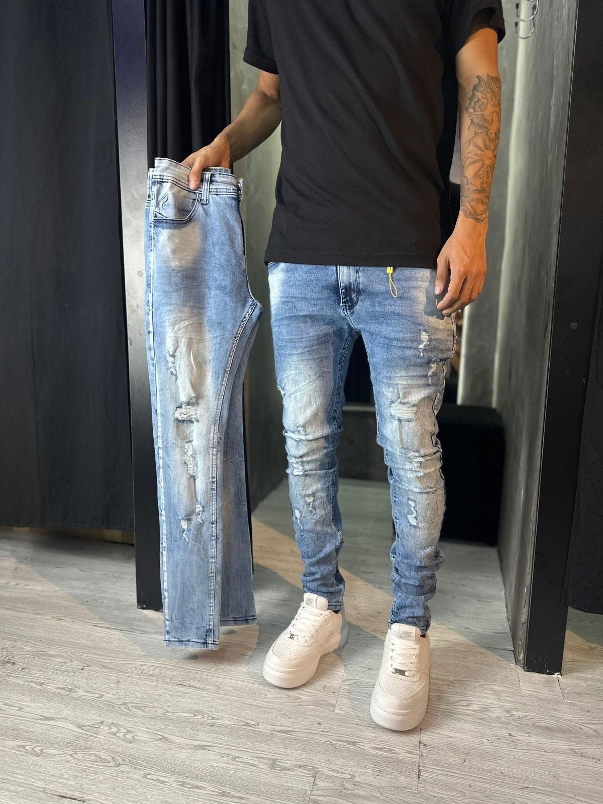 CALÇA JOGADOR JEANS LIPS LISA