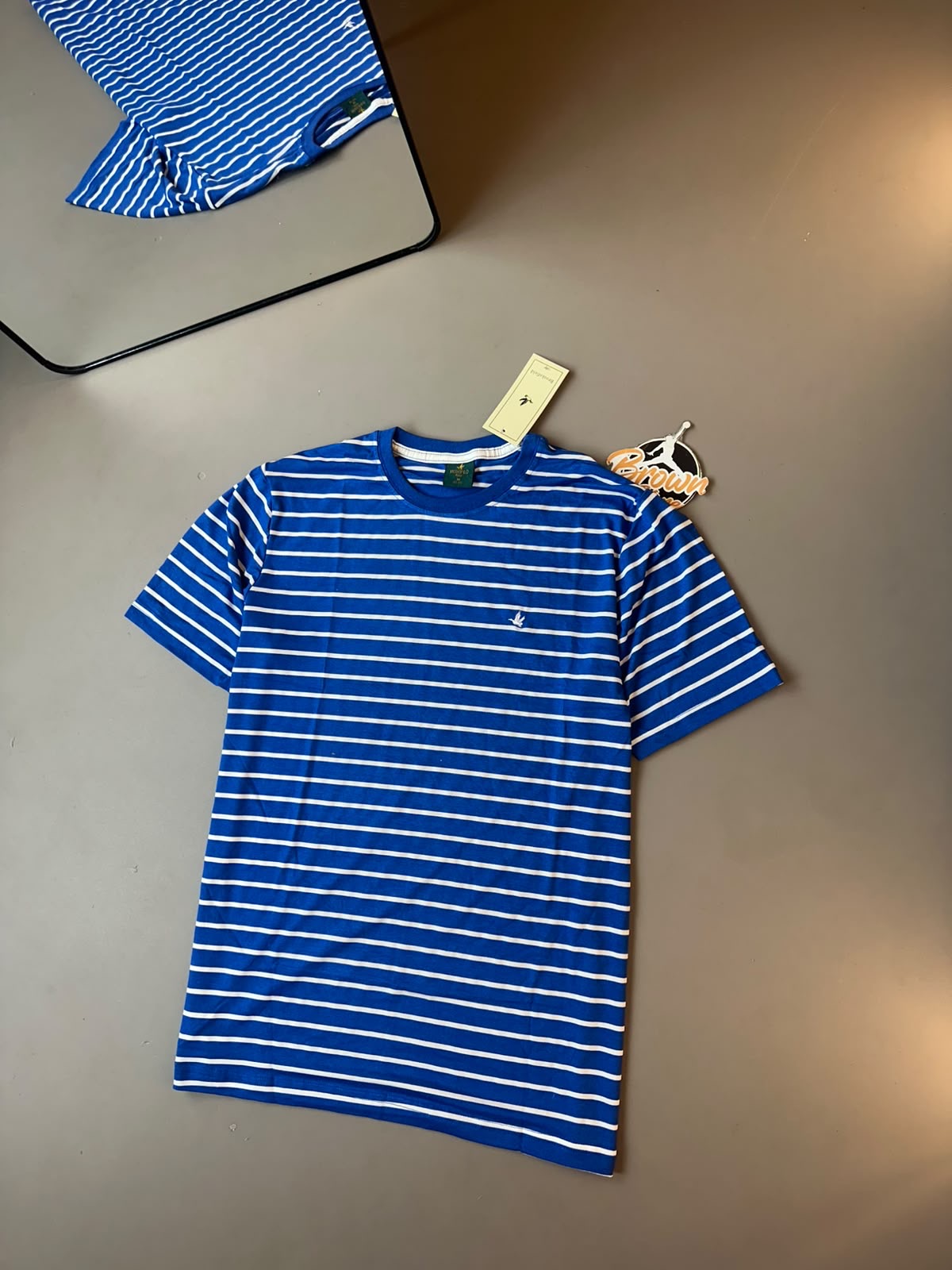 CAMISETA BROOKSFIELD LISTRADA AZUL