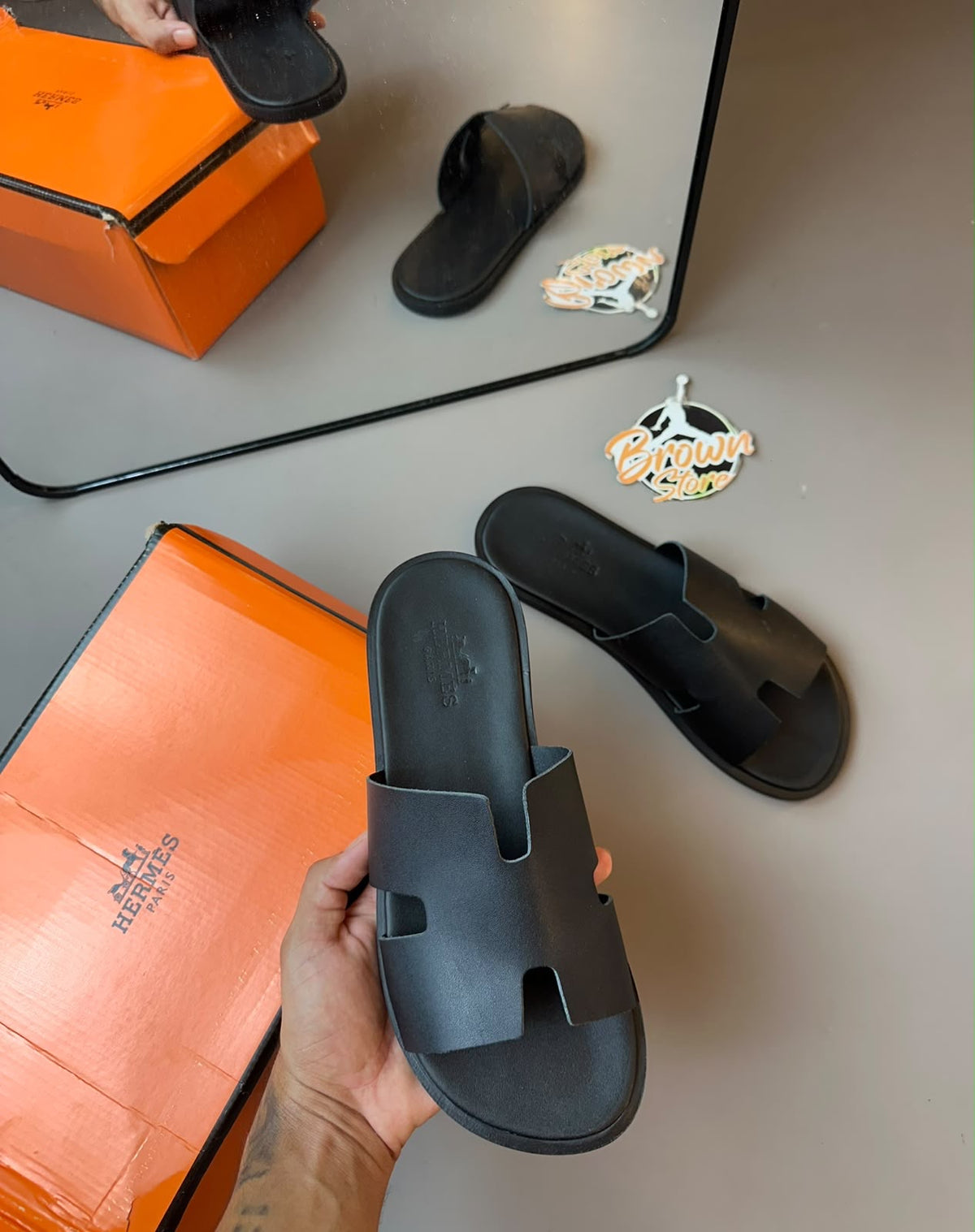CHINELO HERMES SLIDE