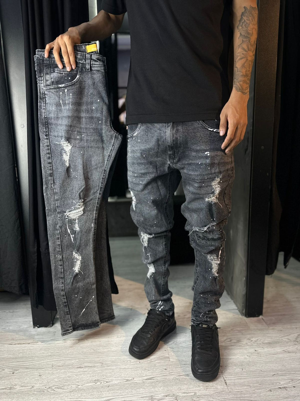 CALÇA JOGADOR CITY DENIM CINZA