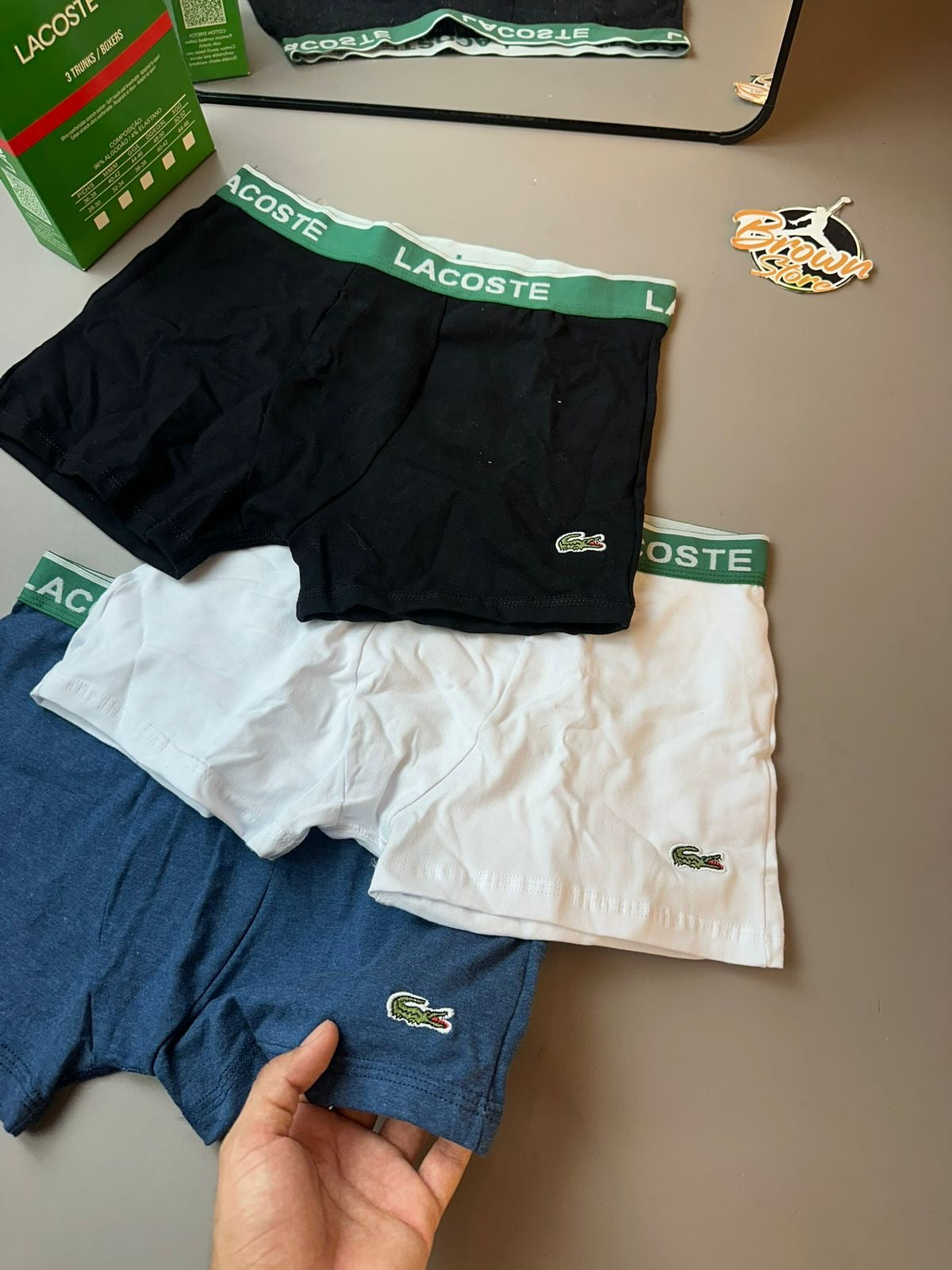 KIT CUECA LACOSTE  PACK 3