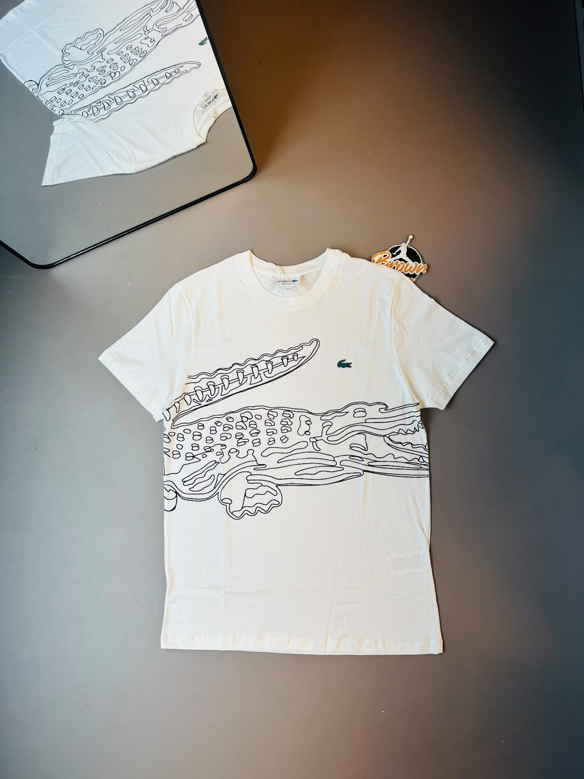 CAMISETA LACOSTE SPORT CROCODILO ULTRA - BRANCA