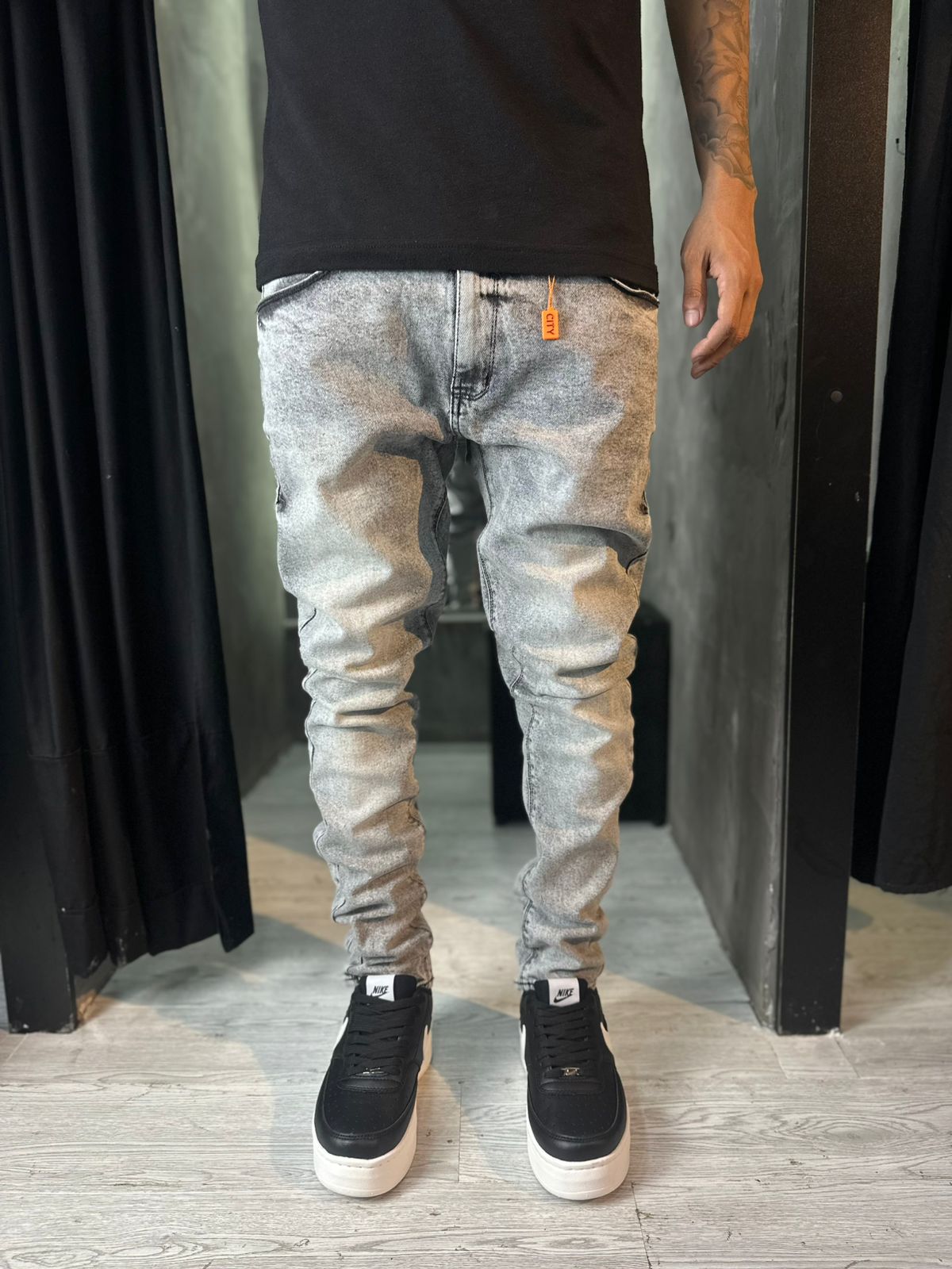 CALÇA JOGADOR CINZA DENIM