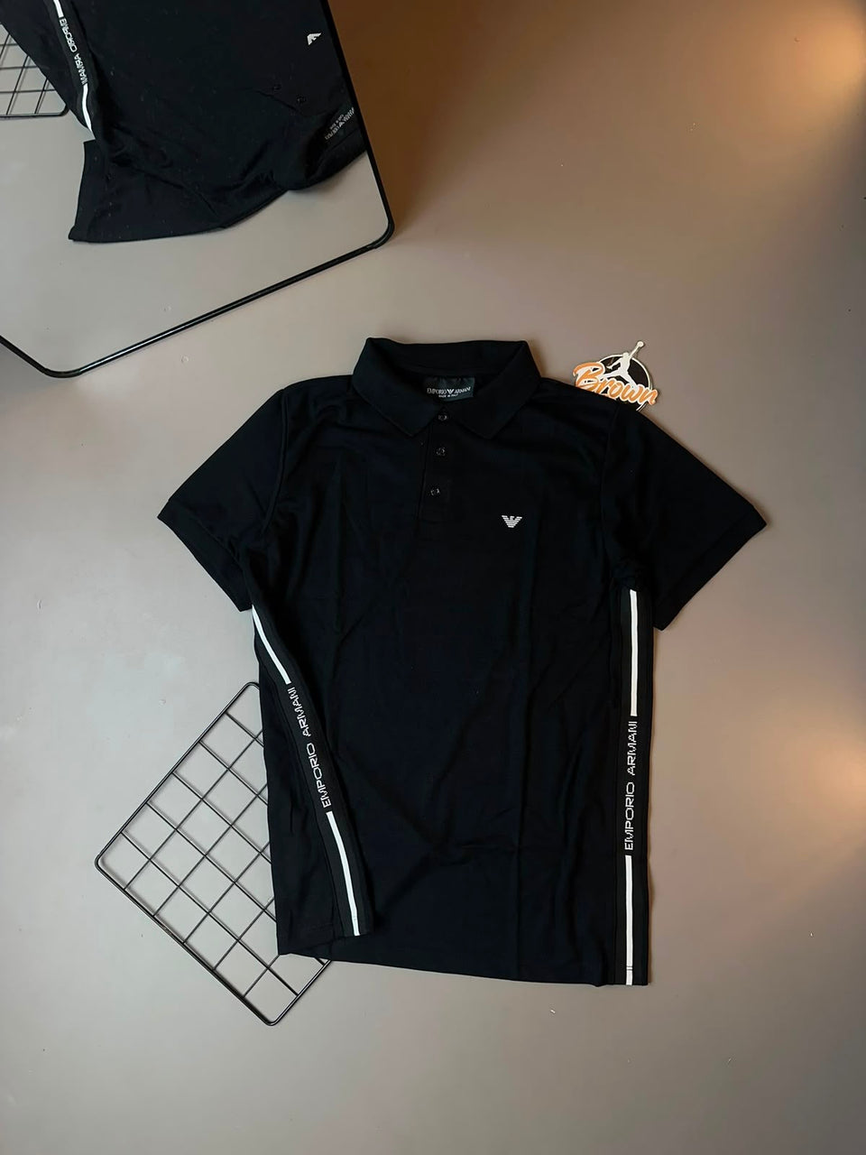 GOLA POLO ARMANI EXCHANGE FAIXA LATERAL