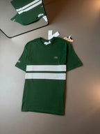 CAMISETA LACOSTE SPORT FAIXA DULPA VERDE