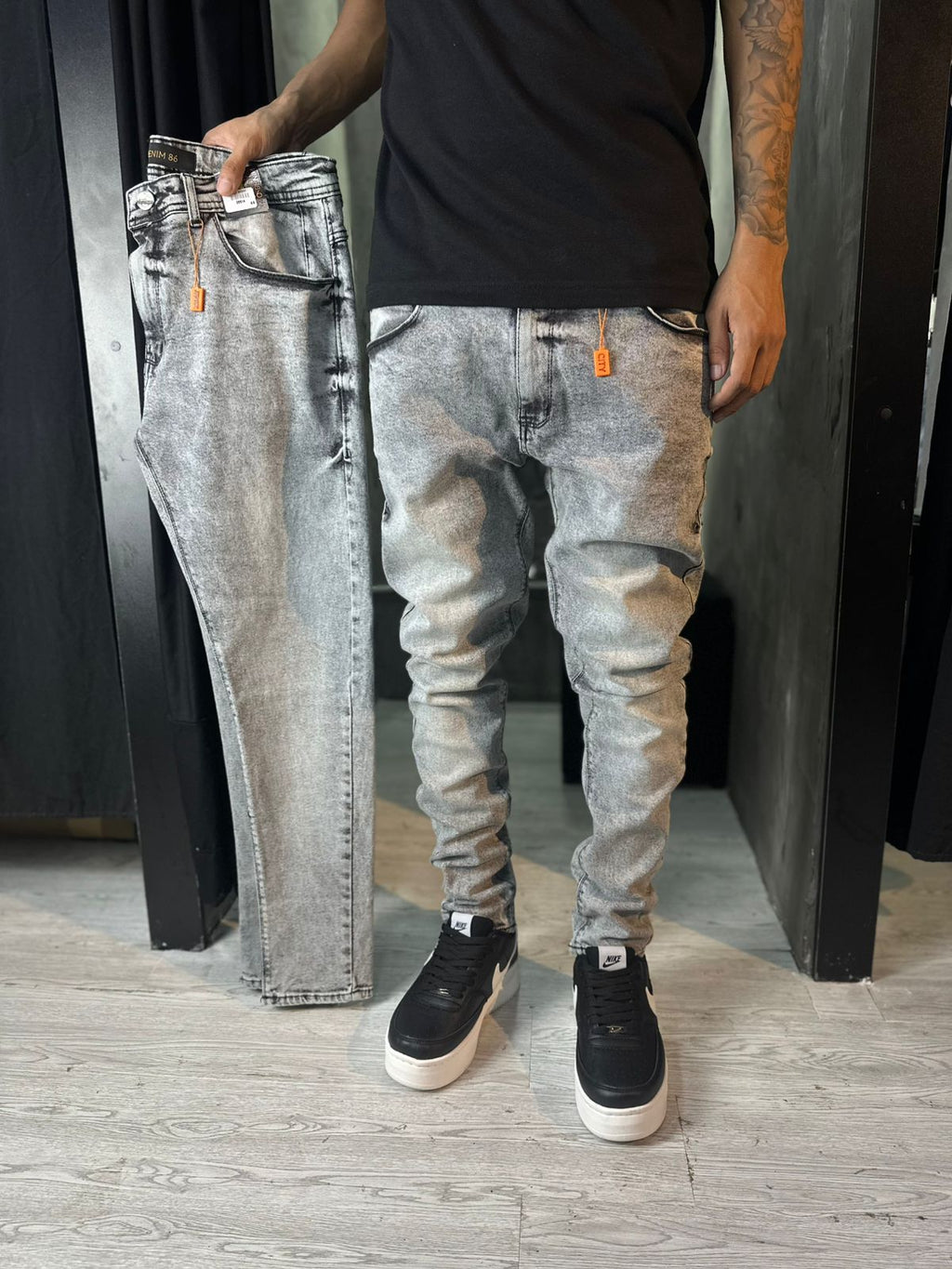 CALÇA JOGADOR CINZA DENIM