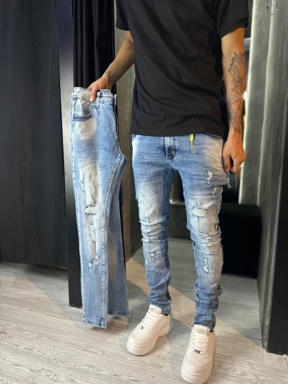 CALÇA JOGADOR JEANS LIPS LISA