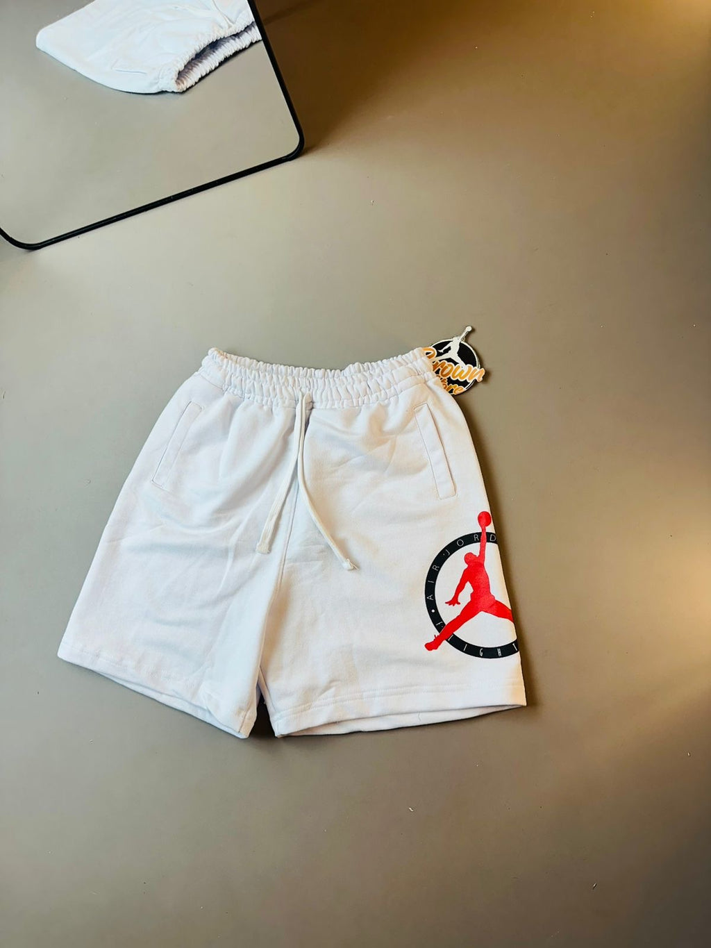 BERMA MOLETOM JORDAN FLIGHT- BRANCA