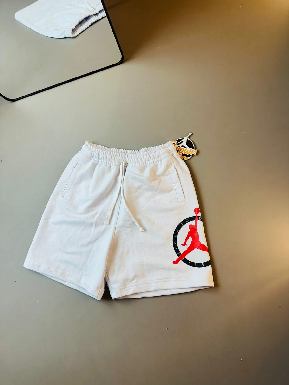 BERMA MOLETOM JORDAN FLIGHT- BRANCA