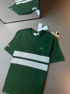 CAMISETA LACOSTE SPORT FAIXA DULPA VERDE