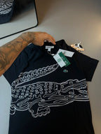 CAMISETA LACOSTE SPORT CROCODILO - PRETA