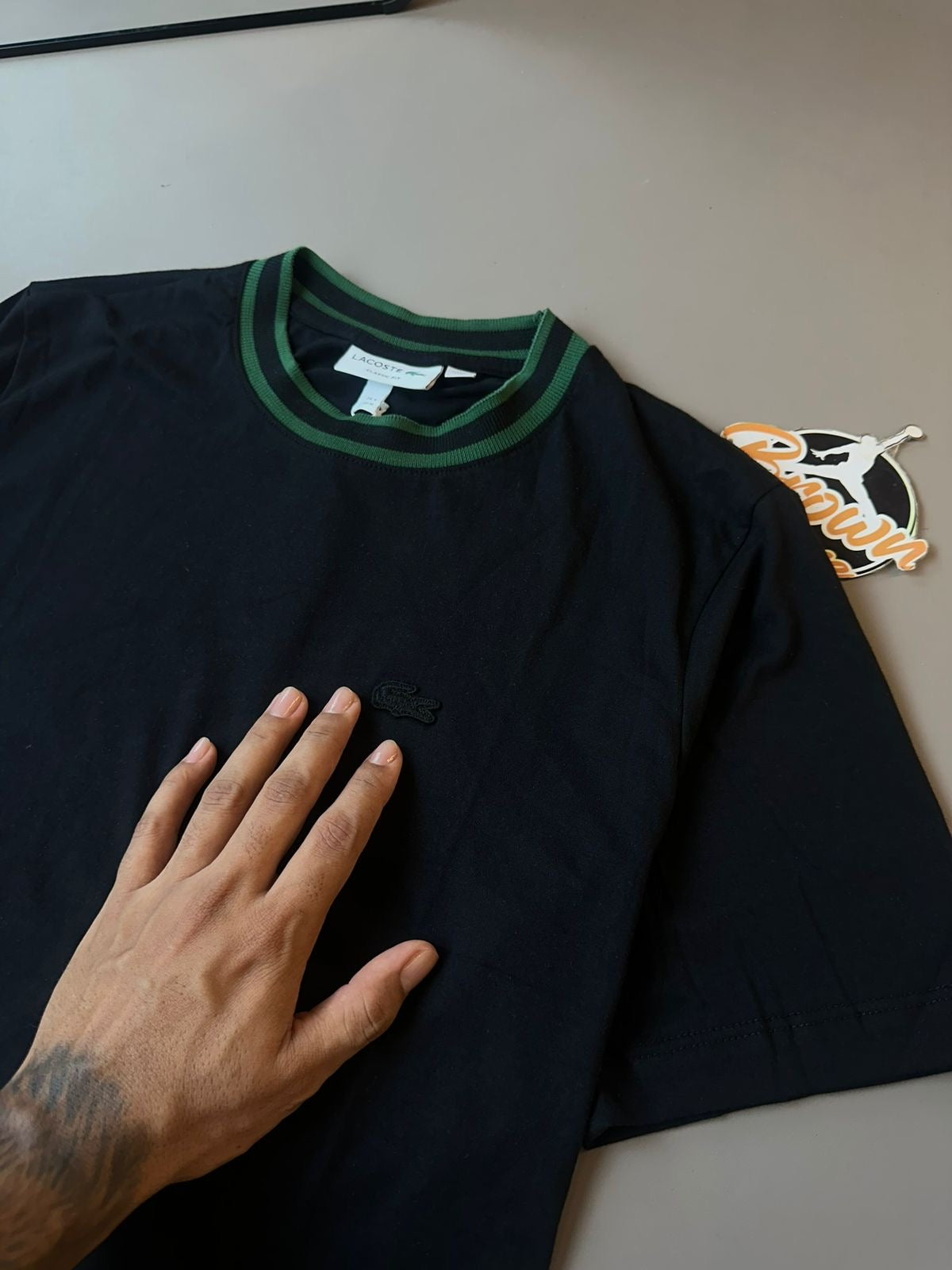 CAMISETA LACOSTE SPORT COLARINHO CANELADO PTO