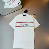 CAMISETA TOMMY HILFIGER FAIXA T -  BRANCA
