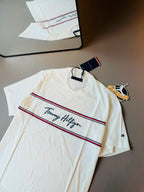 CAMISETA TOMMY HILFIGER FAIXA T -  BRANCA