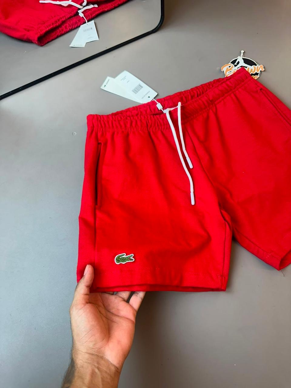 BERMA MOLETOM LACOSTE MAURICINHO - VERMELHO