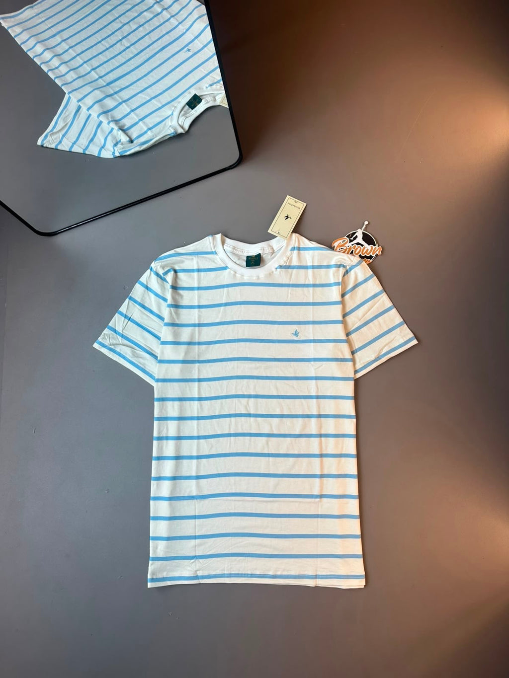 CAMISETA BROOKSFIELD BRANCO AZUL