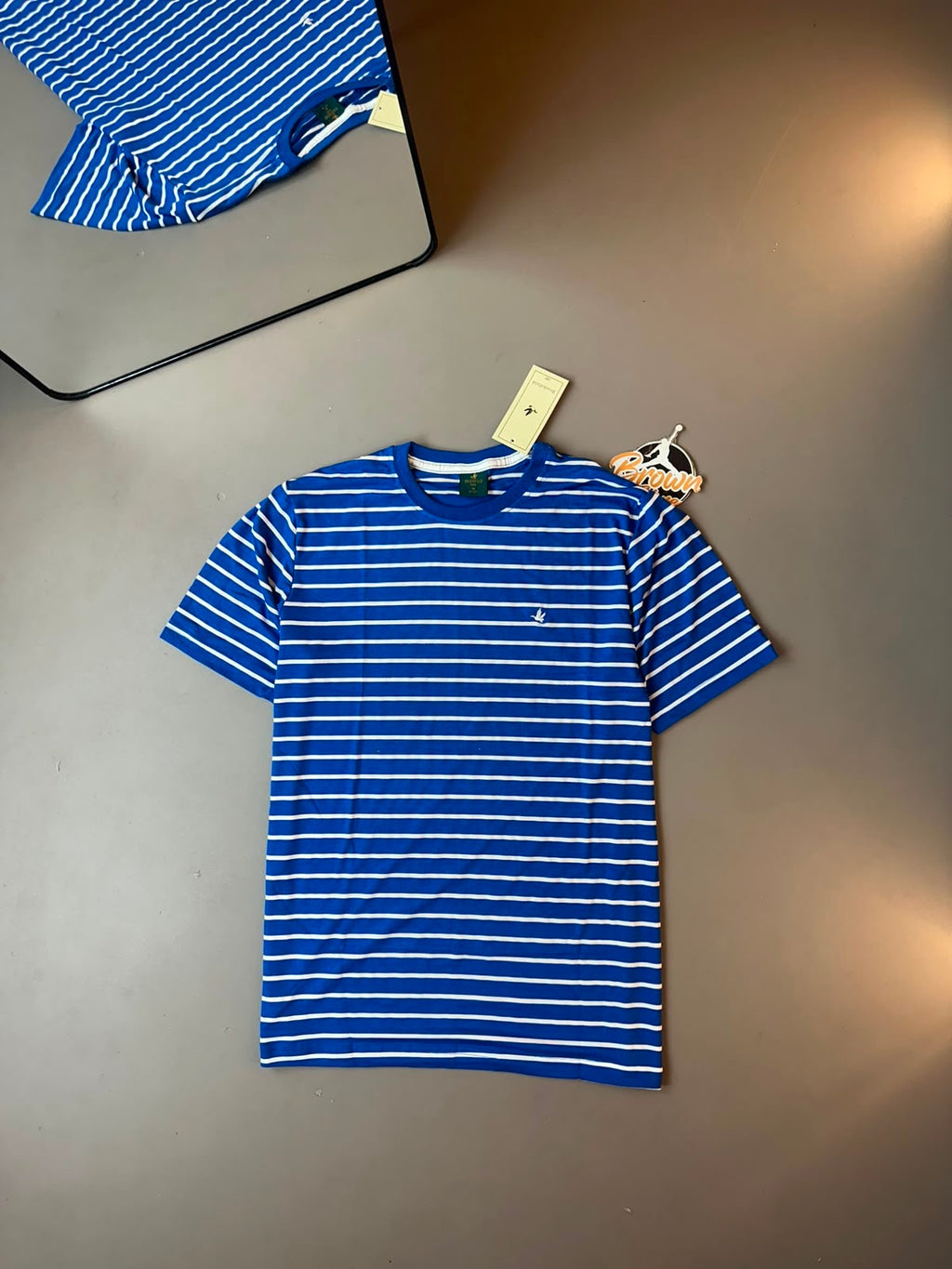CAMISETA BROOKSFIELD LISTRADA AZUL