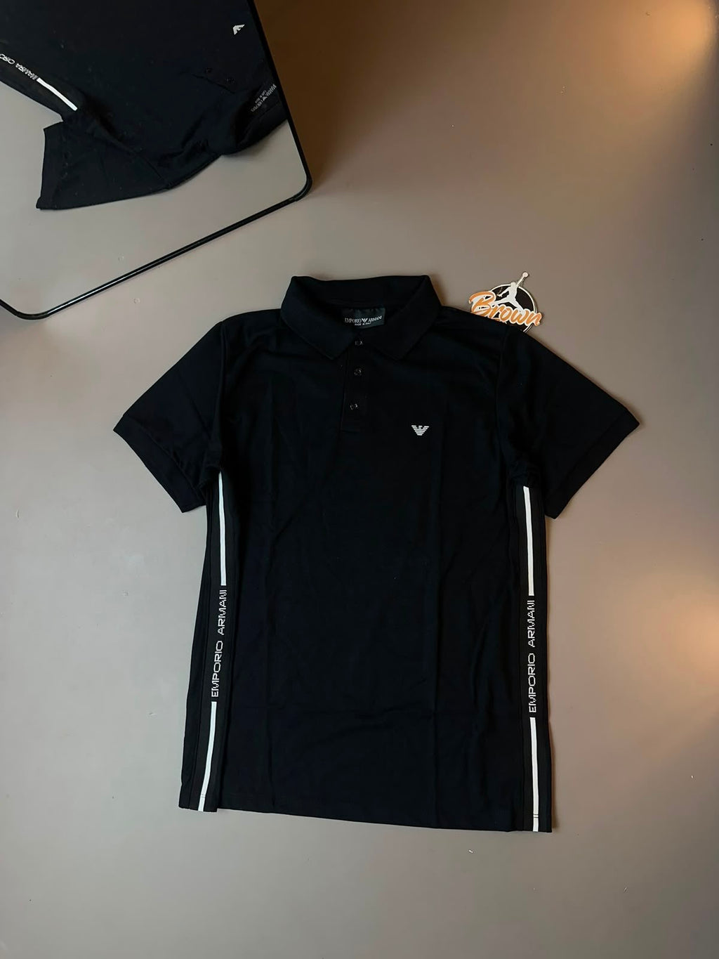 GOLA POLO ARMANI EXCHANGE FAIXA LATERAL