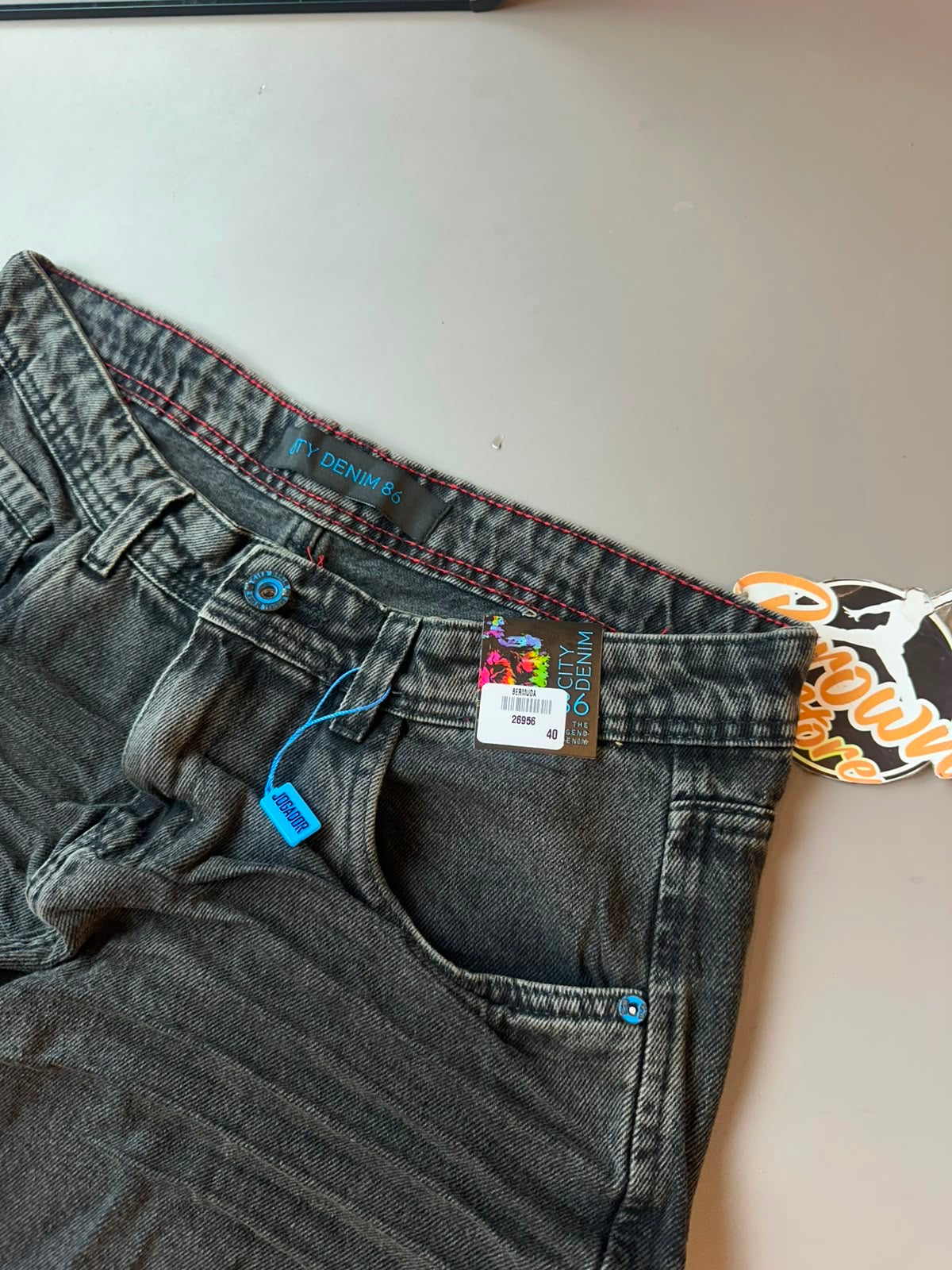 BERMA JOGADOR JEANS - CINZA ESCURO