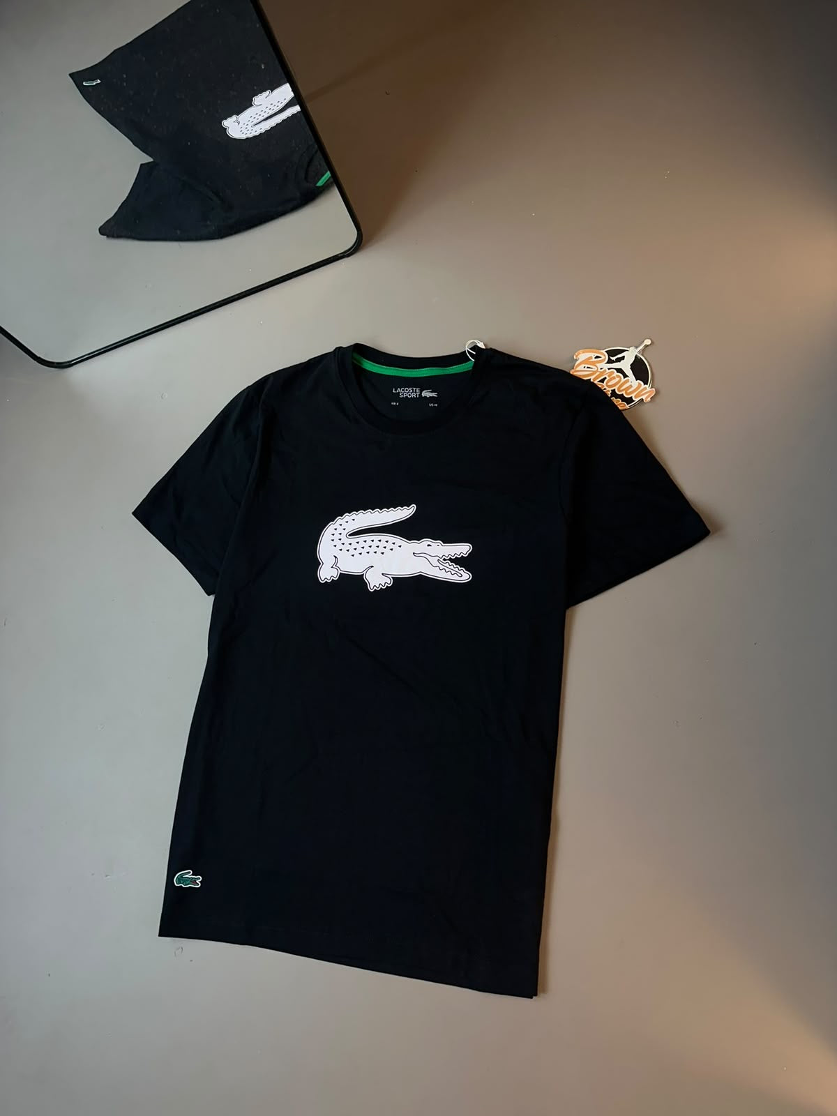 CAMISETA LACOSTE SPORT BIG CROC - PRETA