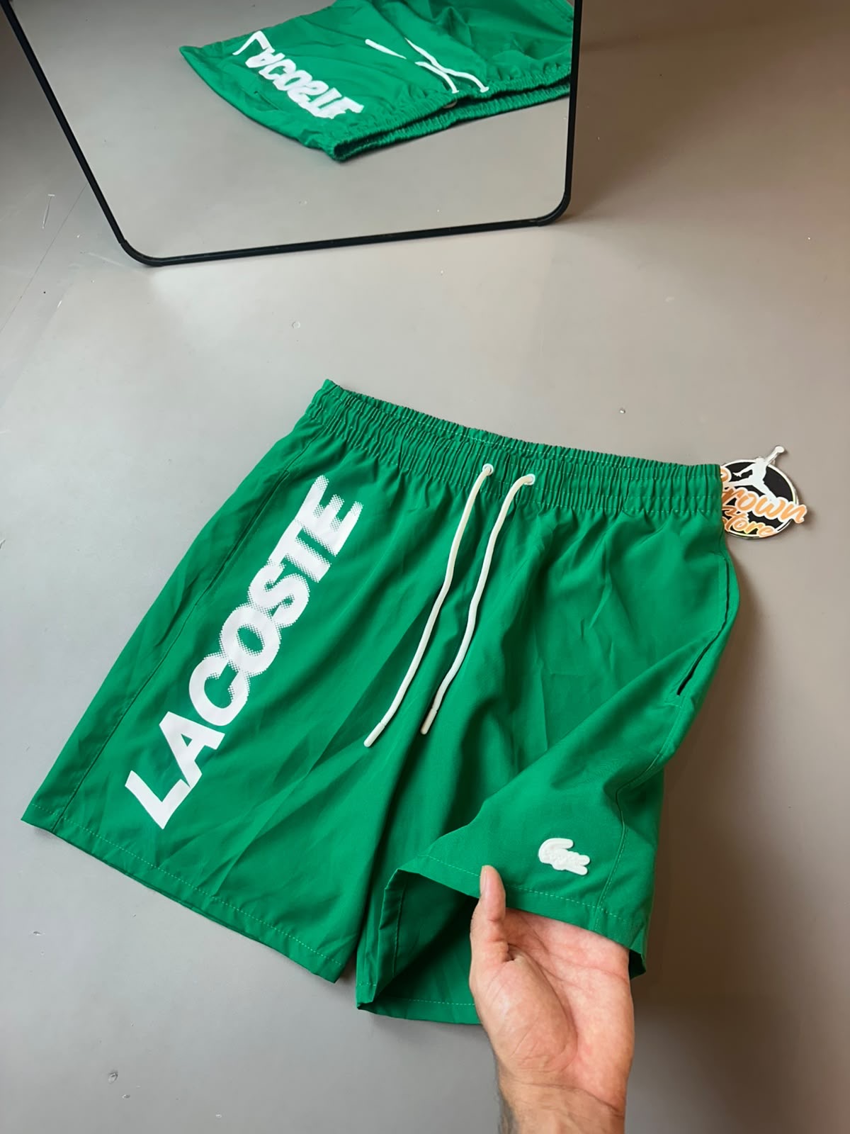 BERMA LACOSTE LETREIRO - VERDE