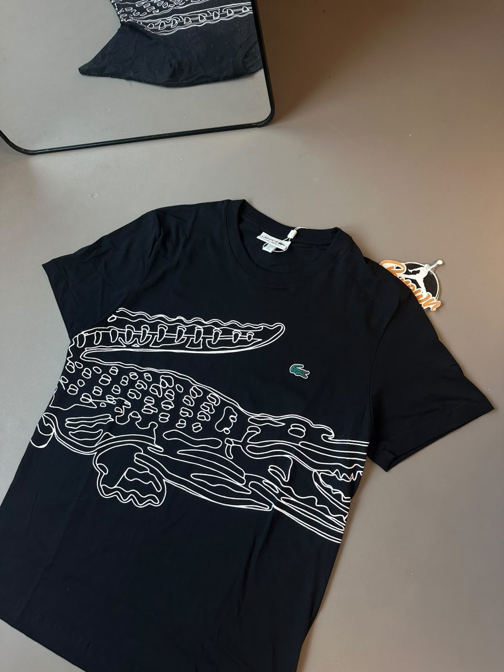 CAMISETA LACOSTE SPORT CROCODILO - PRETA