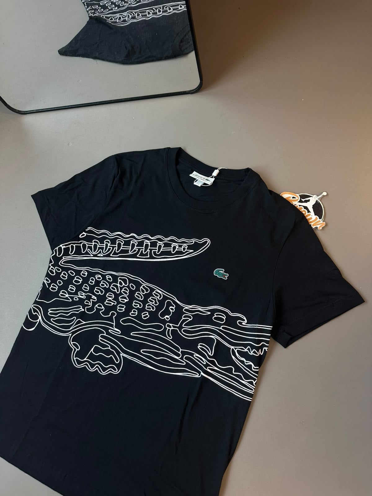 CAMISETA LACOSTE SPORT CROCODILO - PRETA