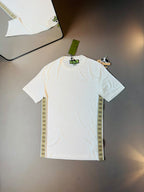 CAMISETA GUCCI IMPORTADA FAIXA LATERAL - BRANCA