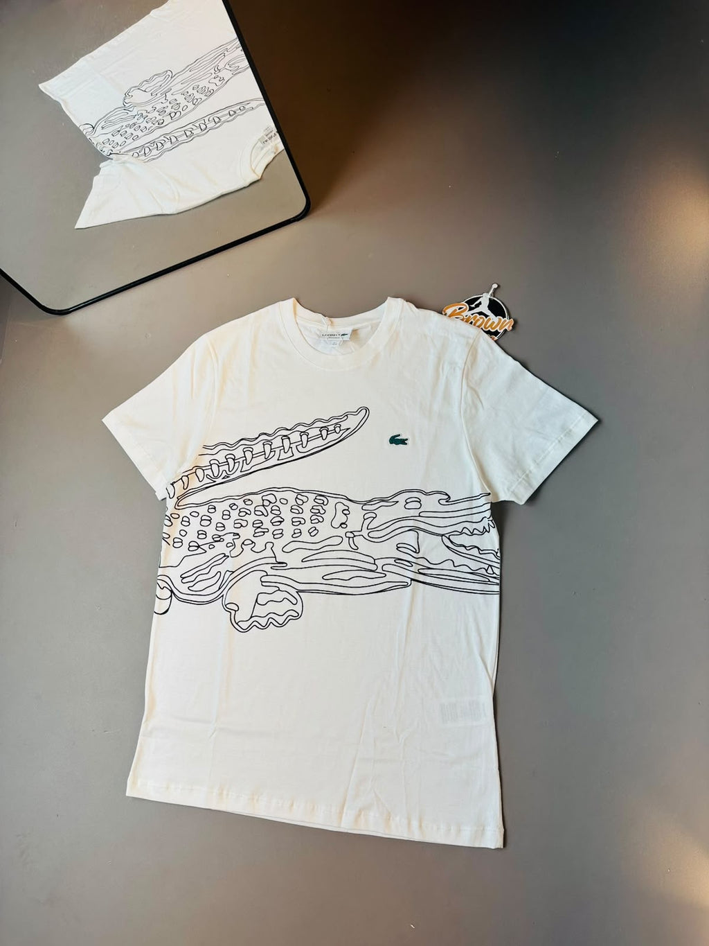 CAMISETA LACOSTE SPORT CROCODILO ULTRA - BRANCA