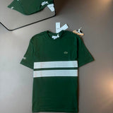 CAMISETA LACOSTE SPORT FAIXA DULPA VERDE