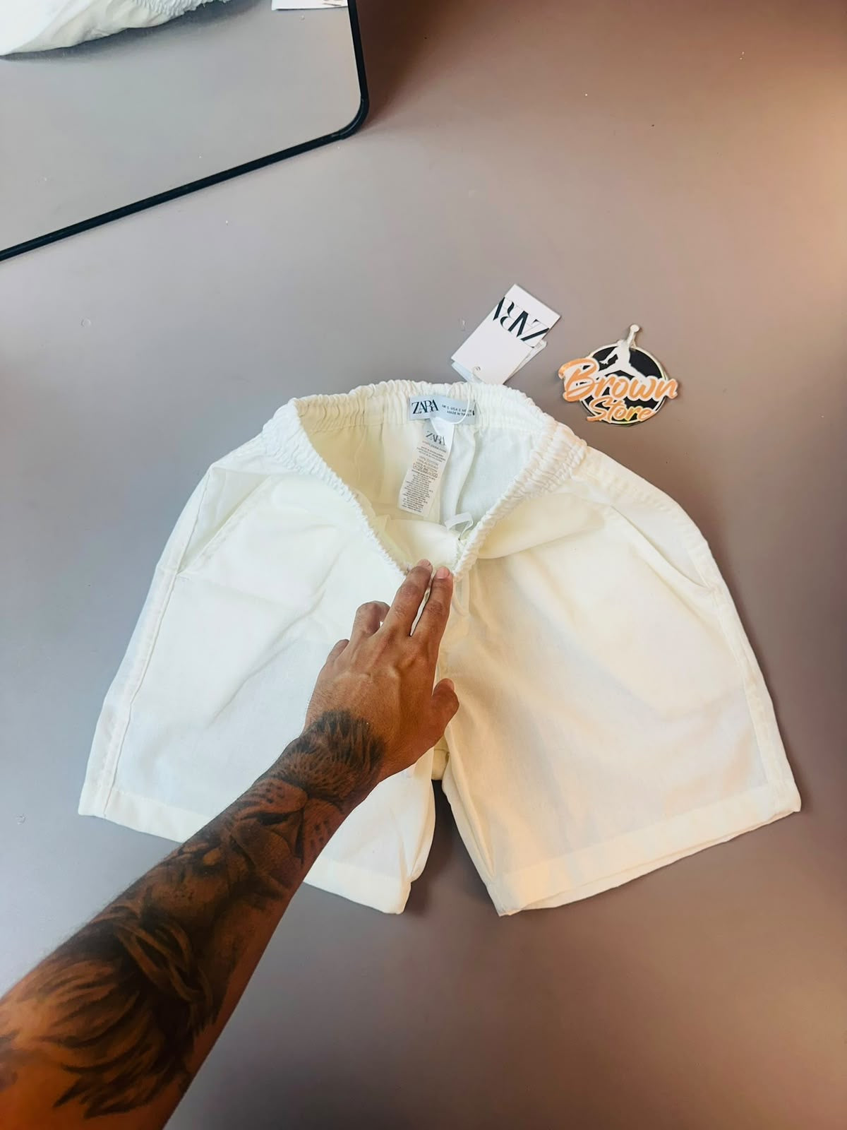 BERMA ZARA LINHO - BRANCO OFF