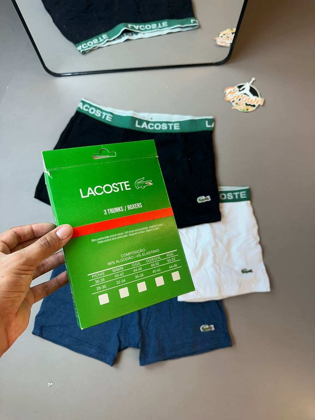 KIT CUECA LACOSTE  PACK 3
