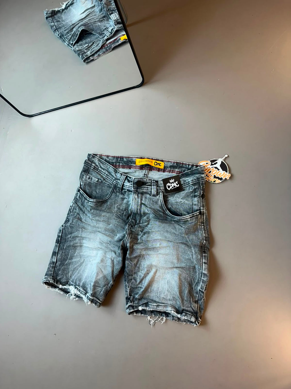 BERMA JOGADOR JEANS - CINZA